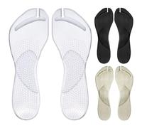 3 Pairs Arch Support for Sandals, Non-Slip Self Adhesive Sandal Insoles Gel Arch Support Cushion Improve Fit and Relieves Pain from Plantar and Flat Feet, Supports for Sandals, Ins