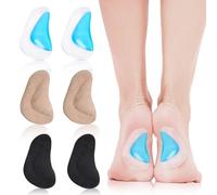 3 Pairs Arch Support Shoe Insoles, Plantar Fasciitis Gel Arch Support Insoles Pads, Orthopedic Flat Feet Orthotic Insoles Heel Inserts Cushion Pads, Arch Support Cushions for Foot Pain and Adhesive