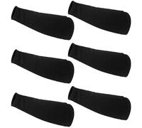 3 Pairs Arm Protectors for Thin Skin and Bruising Cut Resistant Forearm Sleeve Level 5 Arm Burn Protection Sleeve, Black, 7.9 Inch