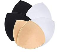 3 Pairs Bra Inserts Sexy Removable of Sports Bra Pads Bikini and Underwear Insert Pads for Women Breathable Bra Replacement Inserts Push up on Chest to Enhance The Bra Foam Foam Pad (A)