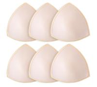 3 Pairs Bra Pads Inserts Removable Sports Bra Inserts Bras Cups Insert Padding Replacement Triangle Breast Enhancers For Dresses Swimsuits Bikini Bathing Suit A B C Cup Available