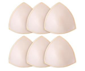 3 Pairs Bra Pads Inserts Removable Sports Bra Inserts Bras Cups Insert Padding Replacement Triangle Breast Enhancers For Dresses Swimsuits Bikini Bathing Suit A B C Cup Available