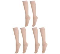 3 Pairs Breathable Blends Seamless Sock Casual Ladies Stockings Soft Basic Light Elastic Anti-Blister Socks Smooth Invisible Non-Slip Plain Sock Outdoor Running Gym Home Everyday Wear