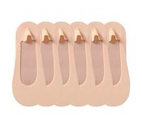 3 Pairs Breathable Cotton Seamless Sock Casual Ladies Low Cut Crew Soft Basic Light Elastic Anti-Blister Socks Smooth Invisible Non-Slip Plain Sock Outdoor Running Gym Home Everyday Wear