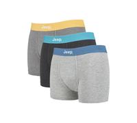 3 Pairs Brights Patterned Cotton Fitted Trunks Jeep Charcoal M
