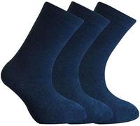 3 Pairs Children’s Cotton-Rich Socks - Unisex Kids School, Sports & Casual Wear - Soft & Comfortable Boys & Girls Socks Ages 2-14 Years (UK, Age, 2 Years, 4 Years, 3, Navy)
