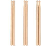 3 Pairs Drum Sticks, Winspeed Classic Maple Wood Tip Drumsticks for Students and Beginners Musical Musical Instrument Percussion Accessories (32CM)