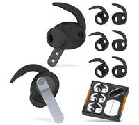 [3-Pairs] Ear Hooks for Samsung Galaxy Buds 4 Pro (2026), Comfortable Fit | Sports Anti-Loss | Soft Silicone Anti-Slip Ear Cover Compatible for Samsung Buds 4 Pro Earbuds with Storage Pouch (Black)