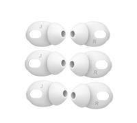 3 Pairs Ear Tips Cover+Eartips for Airpods 4, Ultra-Thin Silicone Eartips Replacement for Airpods4 Gen not Fit in The Charging Case -White