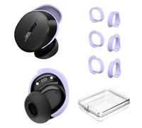 [3 Pairs] Ear Tips Covers for Bose New QuietComfort Earbuds (2024), Silicone Sport Ear Hook Cover Accessories for Bose New QC Earbuds, Anti-Slip Replacement Eartip Fit Kit (S,M,L) (Lilac)