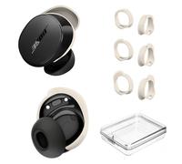 [3 Pairs] Ear Tips Covers for Bose New QuietComfort Earbuds (2024), Silicone Sport Ear Hook Cover Accessories for Bose New QC Earbuds, Anti-Slip Replacement Eartip Fit Kit (S,M,L) (Off White)