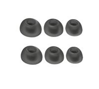 3 Pairs Ear Tips Replacement for JBL LIVE PRO2 Soft Silicone Earbud Covers Earcups Free2 Ear Caps Bluetooth Headset Accessories (Black)