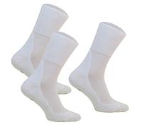 3-pairs Extra Wide Diabetic Socks MEDIC DEO COTTON for Swollen Legs, non-compression, anti Blistering, Antibacterial (41-43, UKBA)