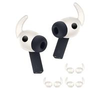 [3 Pairs] for Samsung Galaxy Buds 3 FE (2025) Devil Horn Ear Hooks,Anti-Slip Sport Grips for Galaxy Buds 3 FE Generation,Soft Silicone Galaxy Buds 3 FE Accessories,Off-White[NOT Fit in Charging Case]