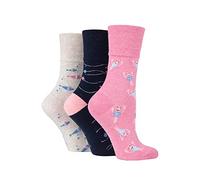 3 Pairs Gentle Grip Socks Size UK 4-8 (3 X RF101)