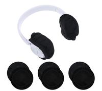 3 Pairs Headphone Earpad Covers, 3.9 inches Stretchable Washable Sweatproof Ear Pads Protectors Replacement Earmuffs Protectors for Gym, Libraries, Gaming