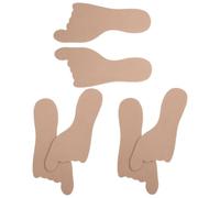 3 Pairs High Heel Inserts Beige Faux Leather Forefoot Pads | Self Adhesive Cushioning, Non Slip Fit for Sandals, Supports Dancers and Commuters during Standing