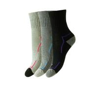3 Pairs HJ Comfort Top Workwear Socks HJ10 Light Grey/Mid Grey/Black 4-7