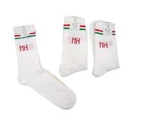 3 Pairs Hungarian Army Cotton White Socks | Military Style Breathable Crew Socks | Comfortable Lightweight Everyday Socks for Workwear, Walking, Training & Casual Wear