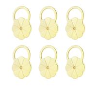 3 Pairs Hypoallergenic Earring Backs - Silicone & Flat Backs for Studs, Secure & Comfortable for Sensitive Ears (18K Gold Flower Style2)