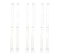 3 Pairs Invisible Clear Bra Straps, Width Non-Slip Bra Straps Holder Stop Slipping Shoulder, Adjustable Transparent Replacement Bra Straps for Women Girls Party Gift Wedding Beach, 4 Pcs Curtain