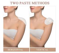 3 Pairs Invisible Silicone Shoulder Pads, Rounded White | Enhances Posture and Shapes Shoulder Lines beneath Dresses or Tops, Suitable for Daily Wear and Banquets