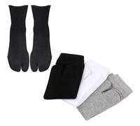 3 Pairs Japan Tabi Socks, Split 2 Toe Sandals Ninja Slipper Japanese Kimono Cotton, Socks