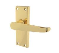 3 Pairs JOVIAN STRAIGHT LEVER LATCH DOOR HANDLES in POLISHED BRASS
