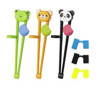 3 Pairs Kids Chopsticks,Chopsticks for Kids Reusable Childrens Chopsticks Non-Slip Training Chopsticks with Chopsticks Aid,Suitable for Children Toddlers and Beginners Chopsticks aid*3