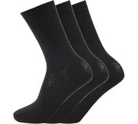 3 Pairs Kids Plan School Socks Boys & Girls Cotton Rich Socks for Kids School Casual Sports Mid-Calf Ages 2 to 16 Years. (4-6 Black)