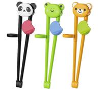 3 Pairs Kids Training Chopsticks - Snack Chopsticks for Children Toddler Beginners, Kids Learner Chopsticks Right or Left Handed Toddler Chopsticks Helper Chopsticks for Beginners