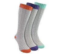 3 Pairs Ladies Knee High Wool Socks | Sock Snob | Extra Long Warm Soft Winter Wellington Boots Socks