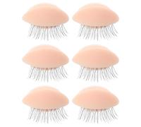 3 Pairs Lash Extension Eyelids Silicone Removable Accessory | Mannequin Practice, Reusable Lash Training Supply, Realistic Eye Parts, Beauty Salon Use