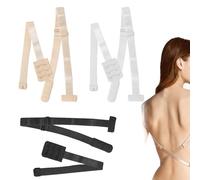 3 Pairs Low Back Bra Converter Soft Bra Extender Low Back Adjustable Bra Extenders 2 Hooks 3 Assorted Colors Elastic Bra Straps for Backless Dress for Ladies Girls Dress Wedding Party