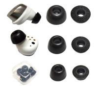 3 Pairs Memory Foam Ear Tips for Sennheiser Momentum 4 True Wireless - Noise Cancelling, (S/M/L Black) Fits in Charging Case