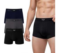 3 Pairs Mens Boxers Shorts Multipack | Breathable Cotton Boxer Shorts for Men with No Itchy Label | Soft & Flexible Mens Underwear | Moisture Wicking, Skin-Friendly Perfect for Daily Use & Sports