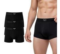 3 Pairs Mens Boxers Shorts Multipack | Breathable Cotton Boxer Shorts for Men with No Itchy Label | Soft & Flexible Mens Underwear | Moisture Wicking, Skin-Friendly Perfect for Daily Use & Sports