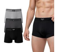 3 Pairs Mens Boxers Shorts Multipack | Breathable Cotton Boxer Shorts for Men with No Itchy Label | Soft & Flexible Mens Underwear | Moisture Wicking, Skin-Friendly Perfect for Daily Use & Sports