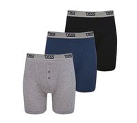 3 Pairs Mens Duke 100% Cotton Button Front Boxer Shorts/Boxers Underwear 2XL-8XL