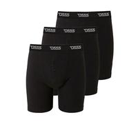 3 Pairs Mens Duke Button Front Black Boxer Shorts/Boxers Underwear Size 2XL-8XL