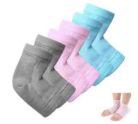 3 Pairs Moisturising Socks,Gel Heel Sock,Foot Toe Open-Socks,Cotton-Sock for Women,Relieve Pain Comfortable Soft Vented Moisturizing Sockssoft Suitable for Male and Female Day Night Care Skin Dry