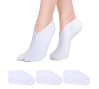 3 Pairs Moisturizing Socks Women, Cotton Blend Spa Socks Overnight Absorbing Sleep for Dry Feet One Size Cosmetic Moisturizing for Women and Men.