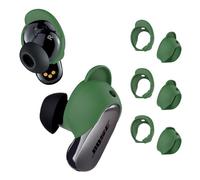 [3 Pairs] MOWYEOK Ear Hook Covers Compatible with Bose QuietComfort Ultra, 3 Sizes Soft Silicone Replacement Non-Slip Ear Hook Covers, for Boss Headphones Sports Ear Hook Covers (Black)