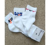 3 PAIRS : NIKE DRI-FIT Everyday Plus CUSHIONED Ankle White SPORTS SOCKS adi22