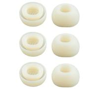 3 Pairs NovemFoal Replacement Eartips Compatible with Soundcore P40i by Anker Ear Tips, Silicone Earbuds Cushions Earplugs Accessories, XS/S/M/L (Oat White, M)