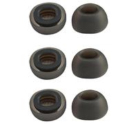 3 Pairs NovemFoal Replacement Eartips Compatible with Soundcore P40i by Anker Ear Tips, Silicone Earbuds Cushions Earplugs Accessories, XS/S/M/L (Black, L)
