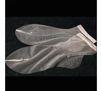 3 Pairs Nylon Mesh Ankle Socks for Women with Sheer Transparent Design Elastic Band and Lightweight Net-Like Fabric Feel (White)