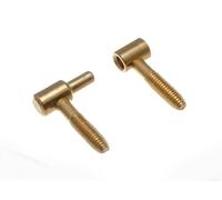 3 Pairs of ANUBA Screw Less Hinges 36 X 9 EB Brass Plated Steel