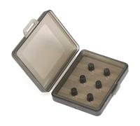 3 pairs of clear protective earpad covers, for easy visibility of the storage contents of your headphone tips