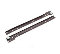 3 Pairs of Drawer Runners SELF Closing Bottom FIX Brown 350MM